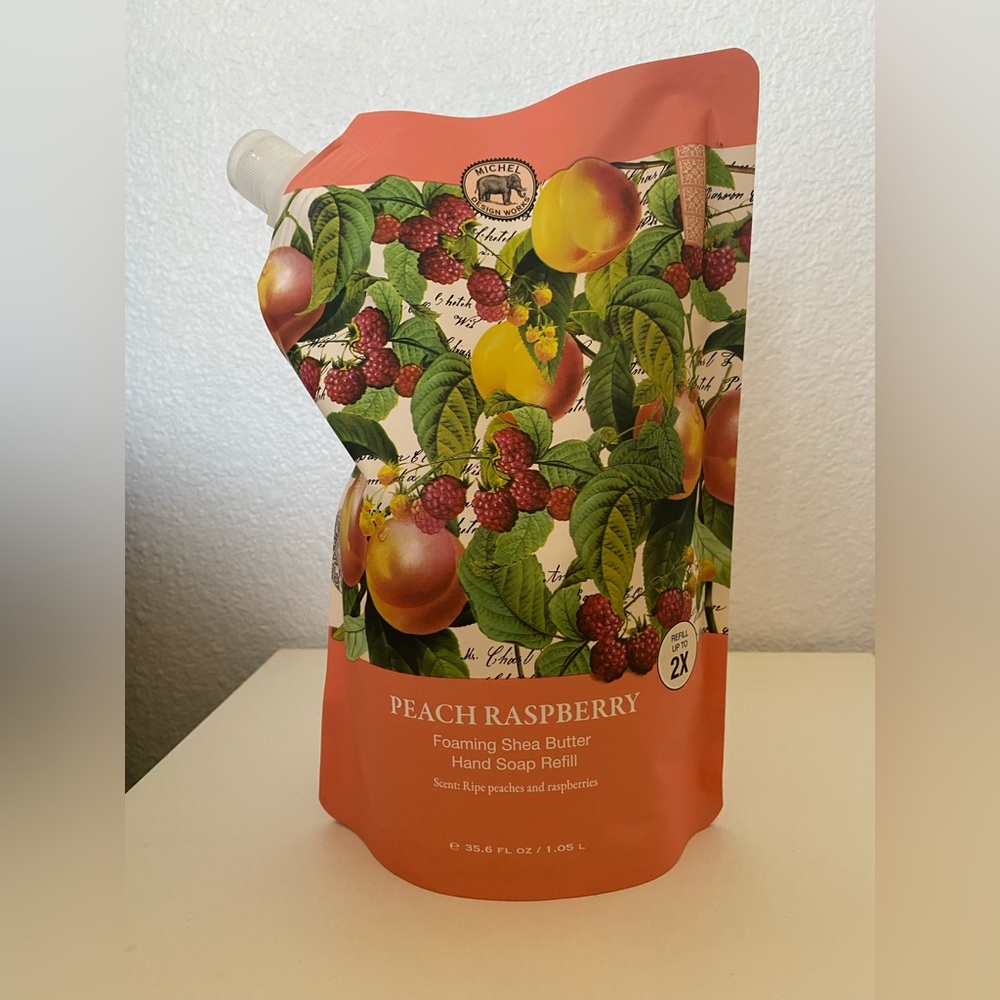 Michel Design Works Peach Raspberry Foaming Shea Butter Hand Soap Refill